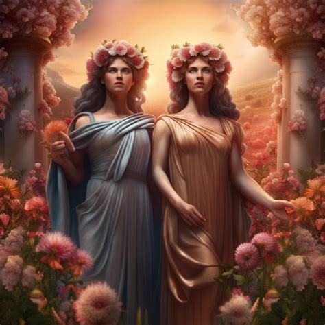 Persephone and Demeter - AI Generated Artwork - NightCafe Creator