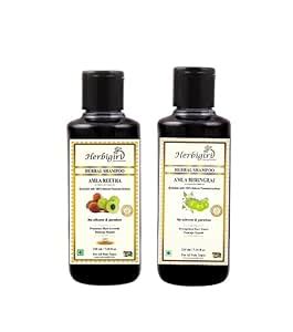 Buy Herbigiri Herbal Amla Reetha & Amla Bhringraj Shampoo(2 pc, 210ml ...