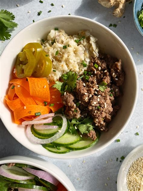 Healthy Teriyaki Beef Bowls (Whole30) - Bake It Paleo
