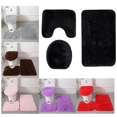Bathroom-Anti-Slip-Floor-Mat-Toilet-Mat-Three-Piece-Set-Water-Absorbing ...