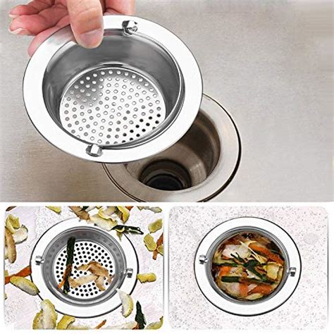 MobFest® Durable, Rustproof, Stainless Steel Sink Drain Strainer with ...