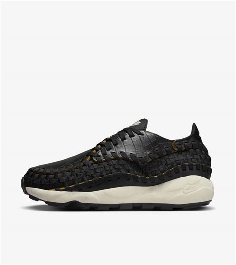 Women's Air Footscape Woven 'Black' (FQ8129-010) release date. Nike SNKRS