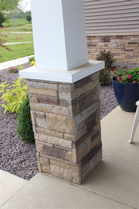 Stone Porch Post Wraps