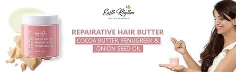 Earth Rhythm Repairative Hair Butter Mask with Onion Oil for Hairfall ...