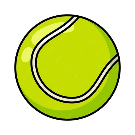 Premium Vector | Tennis Ball Cartoon Style