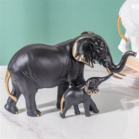 Vintage Elephant Decor Piece Black Online - Premium Decor Object | Nestasia