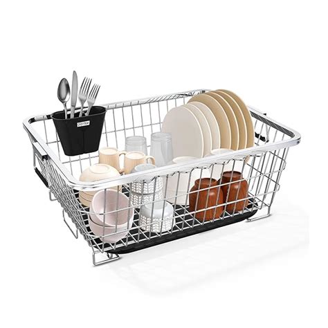 Buy Plantex Stainless Steel Utensils Drying Rack/Rust-Proof Bartan ...
