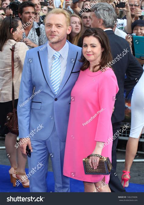 Simon Pegg Wife Maureen Mccann Arriving Stock Photo 146225606 ...