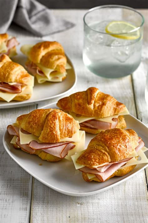 Ham & Cheese Filled Croissants Recipe