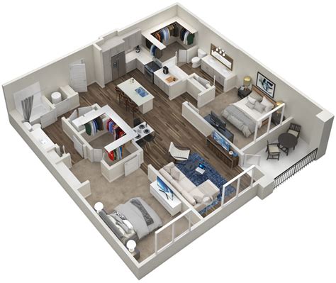 Modern Luxury Home Floor Plans 3d