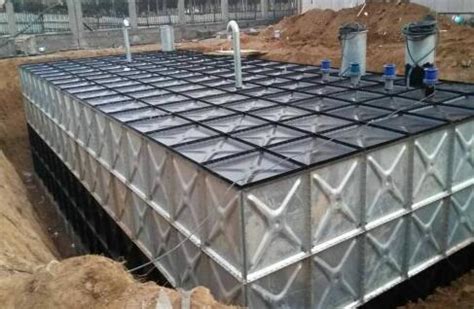 组合焊接保温水箱大容量储水设备地埋加工定制屋顶方型承压水箱-阿里巴巴