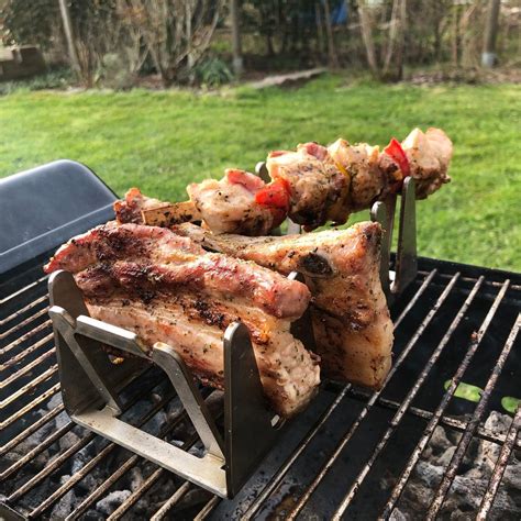 Bbq Rescher Bavarian Grill Rack, Robust Stainless Steel, Ideal Angle ...