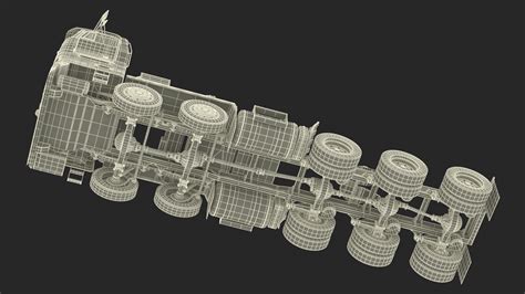 Peterbild 362 Cab Over for Transporter Erector Loader Rigged for Maya ...