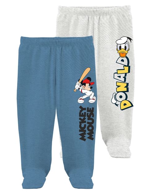 Buy minicult Disney Mickey Mouse Footed Pajama Pants For Baby Boys And ...