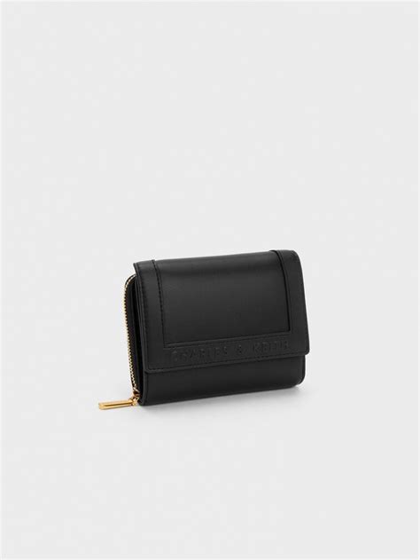 Charles And Keith Small Wallets India Sale - Stitch-Trim Front Flap ...