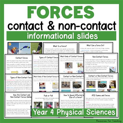 Contact and Non-Contact Forces | Resources for Teaching Australia
