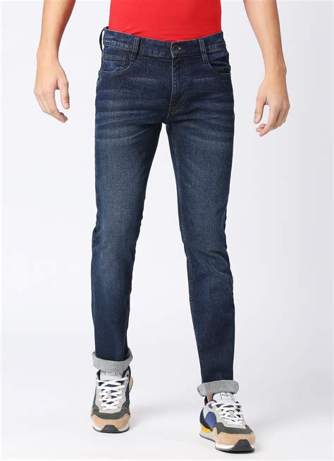 Vapour Dark Blue Mid Rise Slim Fit Jeans | Pepe Jeans India