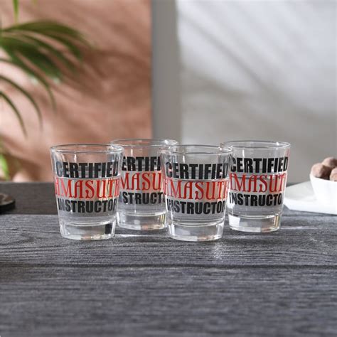 Buy EK DO DHAI Set of 4 Printed Shot Glasses - 60ml from Ek Do Dhai at ...