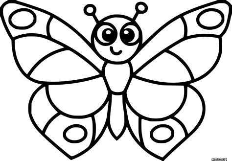 Cute Printable Butterfly Coloring Pages For Kids