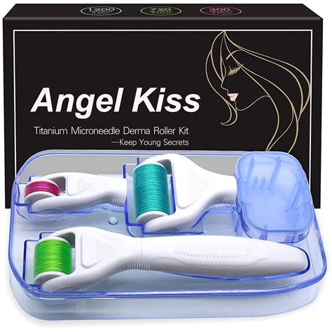 4 in 1 Derma Roller Microneedling Kit for Face and Body - Angel Kiss ...