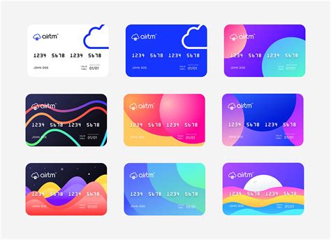 Virtual Prepaid Card Design Templates (Sketch)