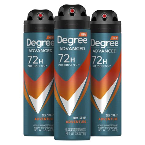 Buy Degree MenAdvanced Antiperspirant Deodorant Dry Spray Adventure 72 ...