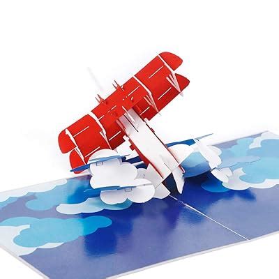 Buy Liif Airplane 3D Fathers Day Pop Up Card For All Occasions, 3D Bi ...