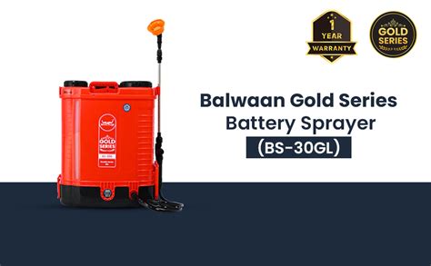 Balwaan Krishi Gold Series Battery Sprayer with Lithium-ion Battery ...
