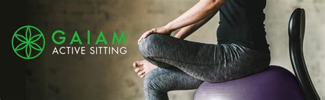 Gaiam Classic Balance Ball Chair Ball - Extra 52cm Balance Ball for ...