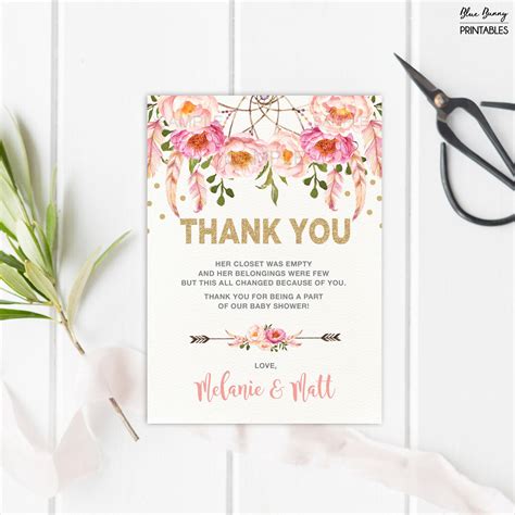 11+ Baby Shower Thank-You Card Examples to Download