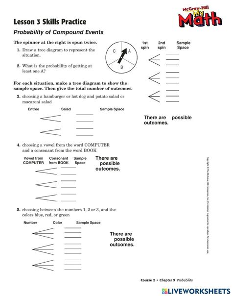 Image result for Compound Events Probability Worksheet
