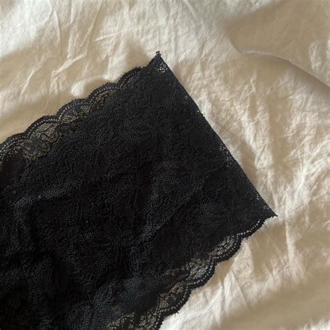 Black lace panty panties floral Forever 21 Size:... - Depop