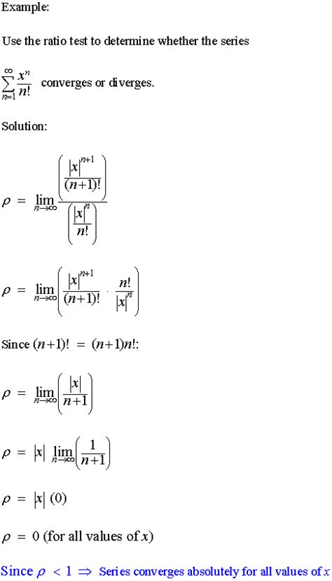 Series Ratio Test Example 的图像结果