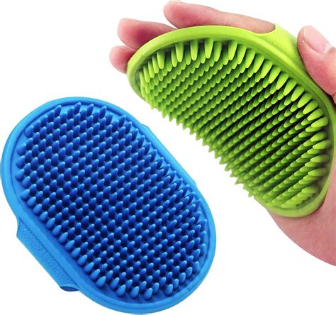 Amazon.com: BRILLIRARE Dog Grooming Brush, Premium Soft Silicone Pet ...