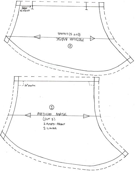Image result for Free Printable Face Mask Pattern PDF