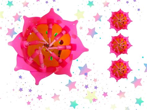 GiftKing Happy Birthday Lotus Rotating Cake Candle (Pack of 1) : Amazon ...
