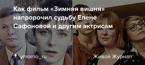 Как фильм «Зимняя вишня» напророчил судьбу Елене Сафоновой и другим ...
