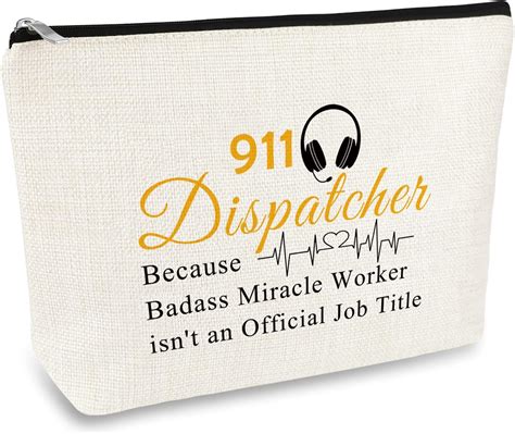 Amazon.com: 911 Operator Gift Makeup Bag 911 Dispatcher Appreciation ...