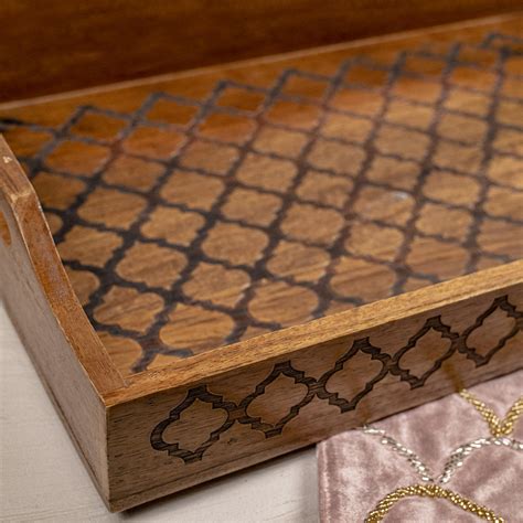Textured Wooden Tray – The 7 DeKor