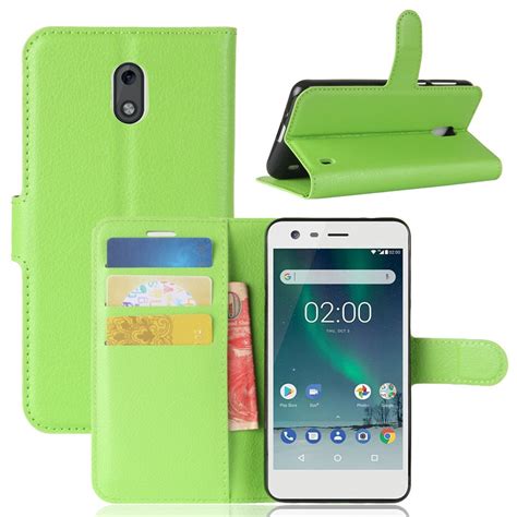 Nokia 2 Wallet Case,Smarit Stylish Slim PU Leather Carry Case Stand and ...