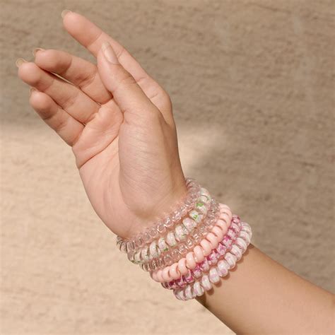 Tangle-Free Spiral Hair Ties - Set of 6 - Peach – Hair Drama Company