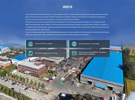 Company Overview - Liaoning Tianying Steel Structure Engineering Co., Ltd.