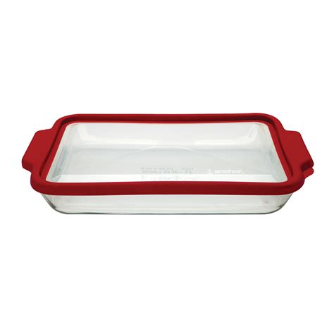 Rebrilliant Alta 3 Qt. Glass Rectangular TrueFit Baking Dish with Lid ...