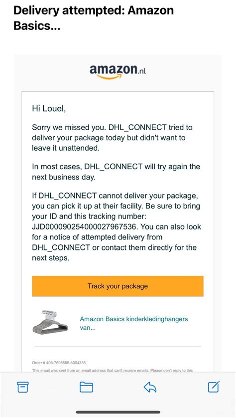 Do you have tips on how to actually get packages? DHL "missed me" but I was just at home and ...