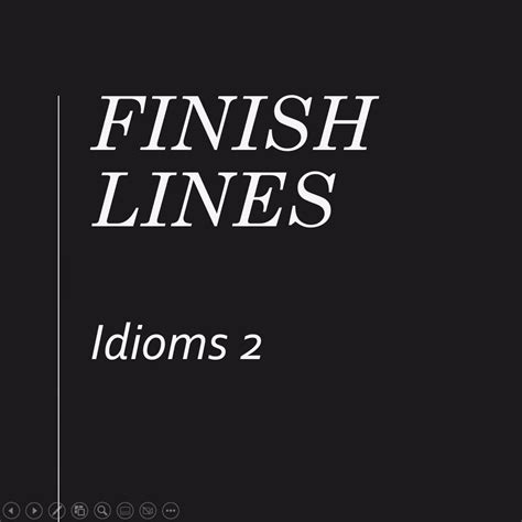 Easy Powerpoint Based Game for Senior Activity Programs - Finish Lines : Idioms 2 - Etsy