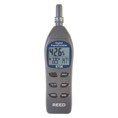 Reed Instruments Digital Psychrometer / Thermo-Hygrometer, (Wet Bulb ...