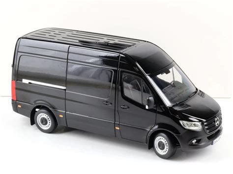 2018 Mercedes-Benz Sprinter Black 1:18 Norev Premium Licensed Diecast ...