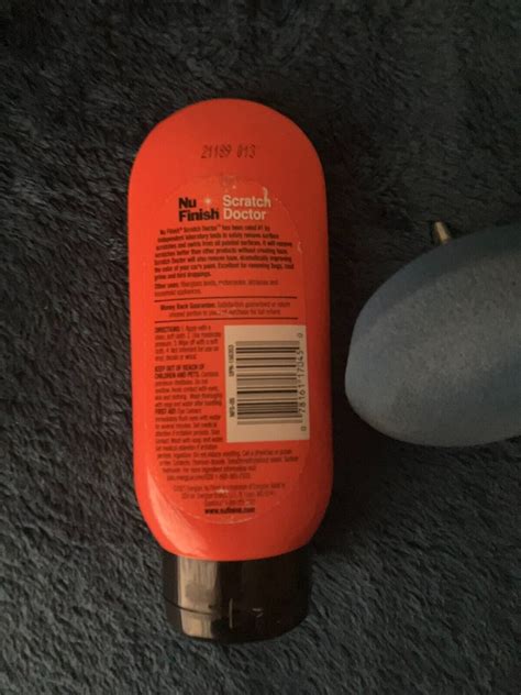 Nu Finish Scratch Doctor Car Scratch Remover w/ Buffing Pad Drill Attachment