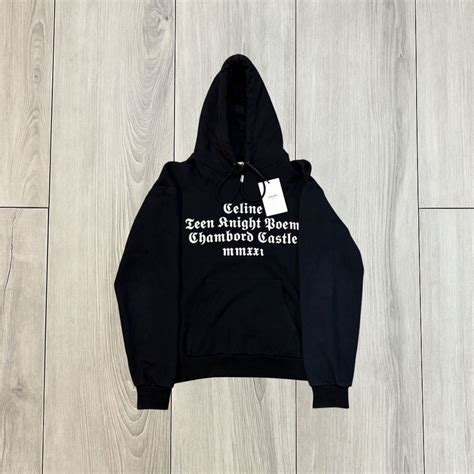 Hedi Slimane Celine AW21 Teen Knight Poem Hoodie | Grailed