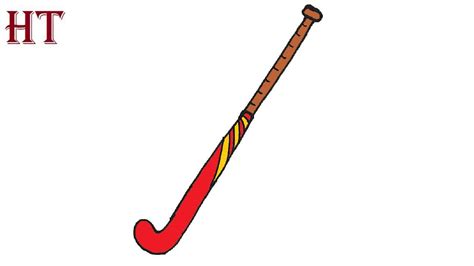 How to Draw a Hockey Stick Step by Step